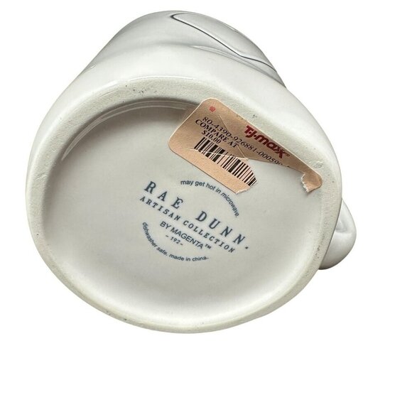 Rae Dunn Mug Valentine Heart Double Sided Large Coffee Cup Ceramic Magenta Red - Picture 4 of 8